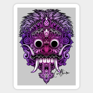 Rangda Mask - Purple Magnet